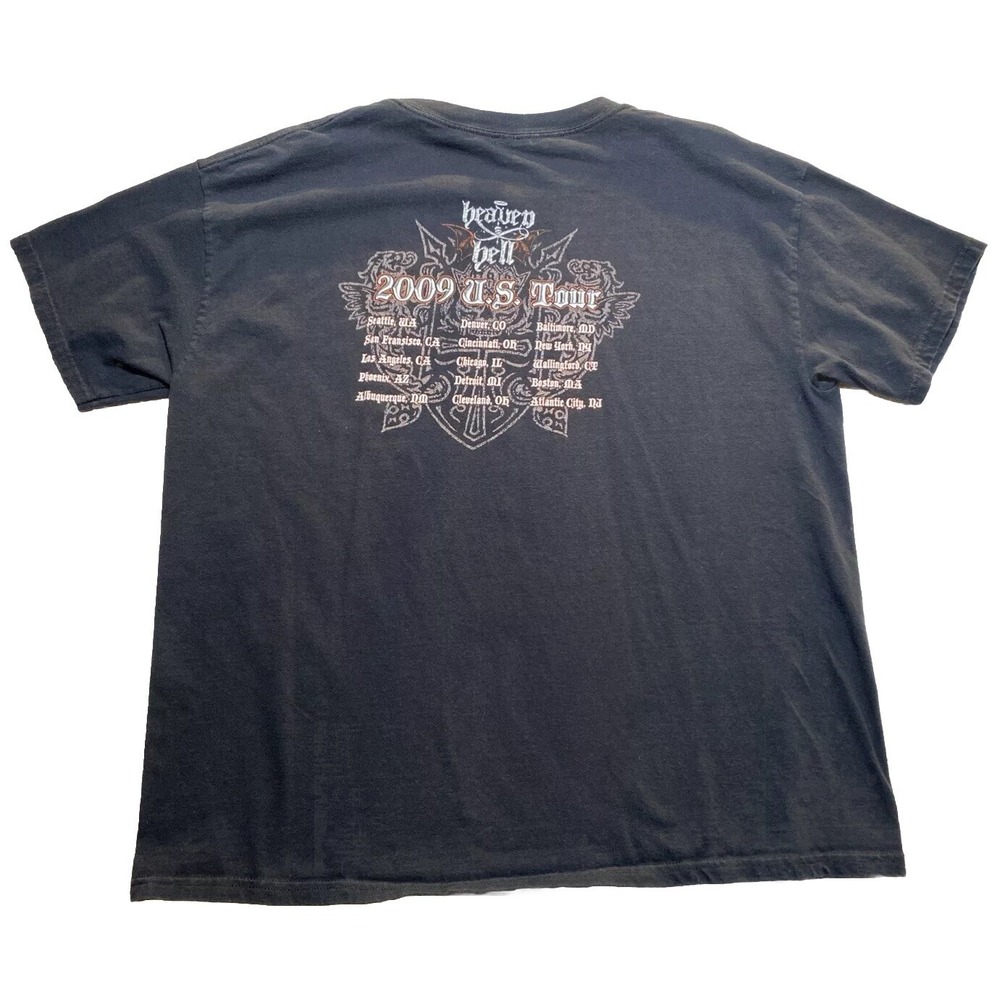 Heaven & Hell The Devil You Know 2009 Tour T-Shirt Men's 2XL Black Dio Iommi - Picture 2 of 6